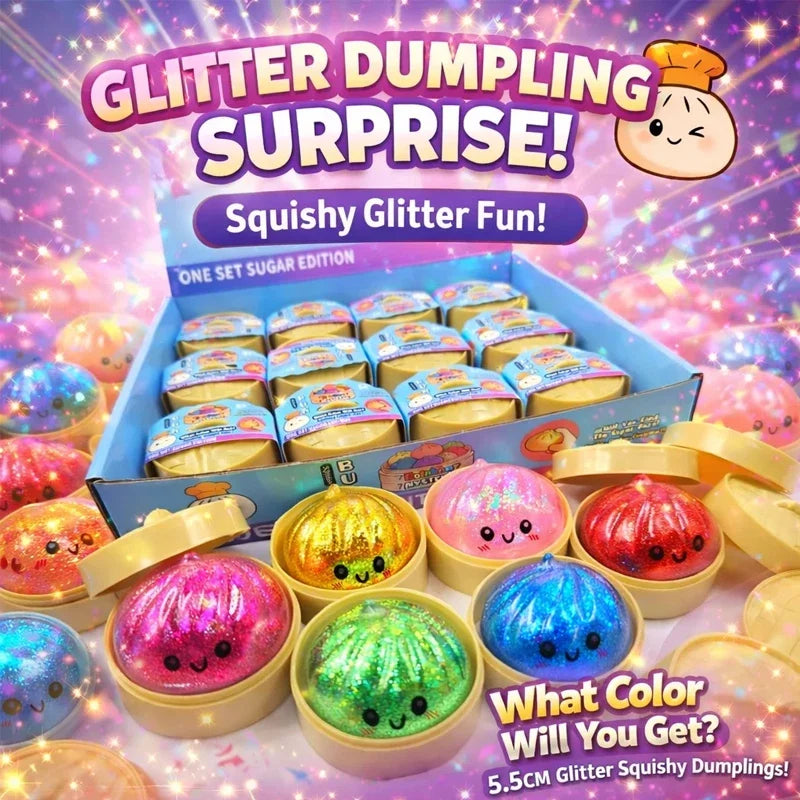 Glitter Dumpling Squishy Stress Relief Sensory Toy