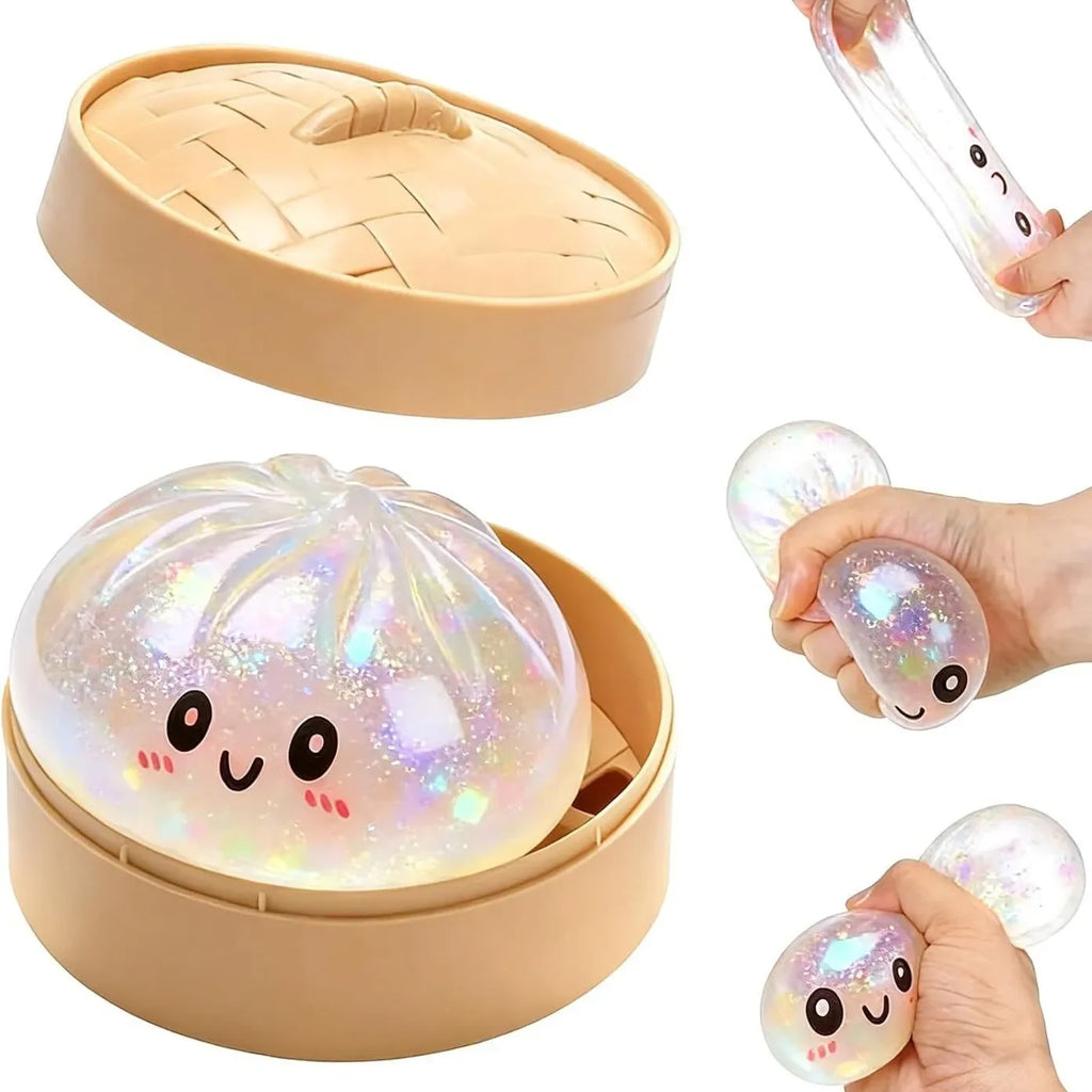 Glitter Dumpling Squishy Stress Relief Sensory Toy