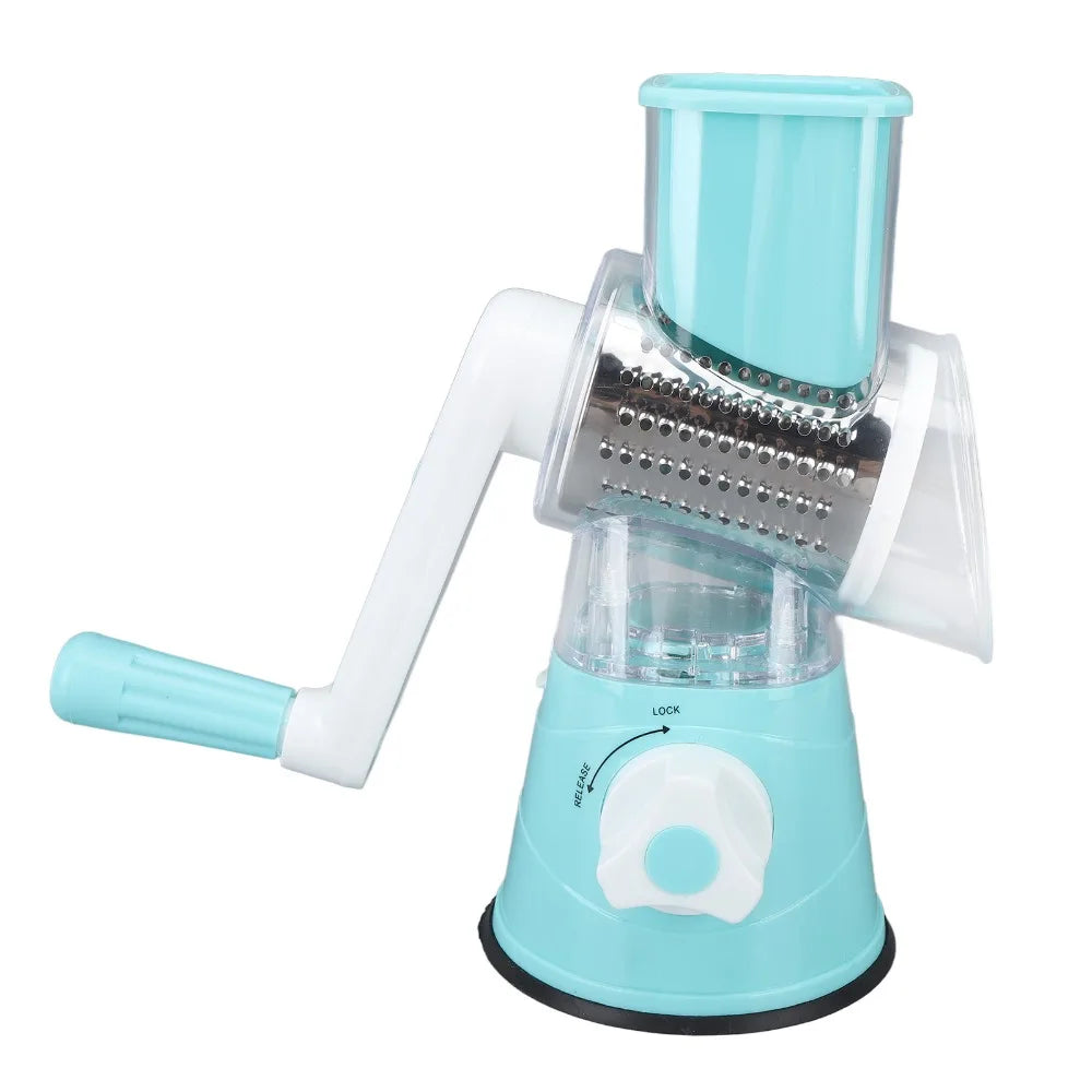 3-in-1 Rotary Cheese Grater & Vegetable Slicer