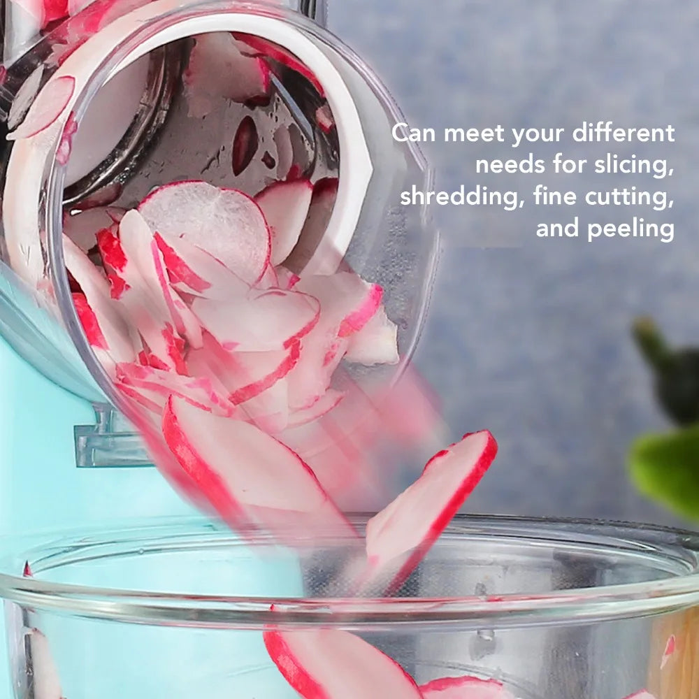 3-in-1 Rotary Cheese Grater & Vegetable Slicer