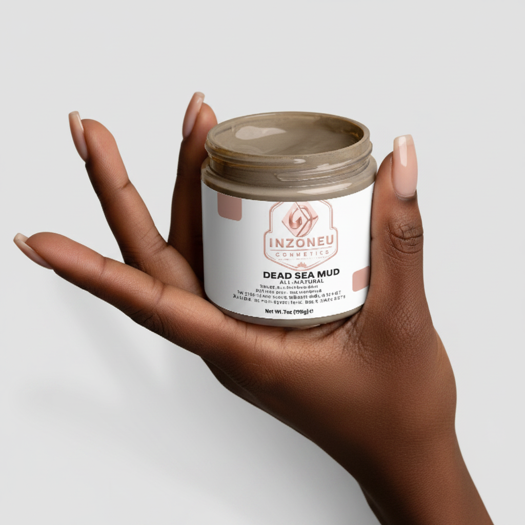 Dead Sea Mud - Black open palm